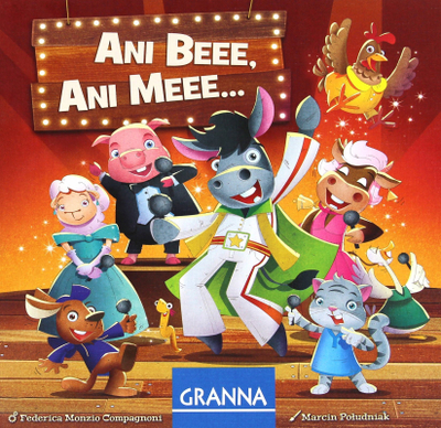 Табла игра Granna Neither Baa Nor Moo, кооперативна, за семејство, повеќебојна