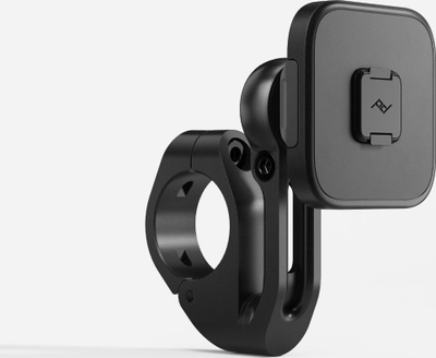 Mbajtëse telefoni për motor Peak Design Motorcycle Bar Mount V2, jo karikues, me bllokim, e zezë