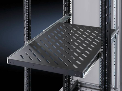 Raft tërheqës për kabinet serverik Rittal DK 5501.685, 19", çelik, i zi