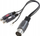 Adapter audio Y SpeaKa Professional SP-7870284, RCA në DIN, i zi
