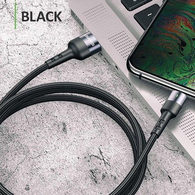 Kabllo Usams USB U26 lightning, 1m, 2A Fast Charging, e zezë SJ311USB01 