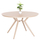 Tavolinë kopshti HomeMarkt Higer HM6290.04, alumini, Ø126x74cm, cappuccino