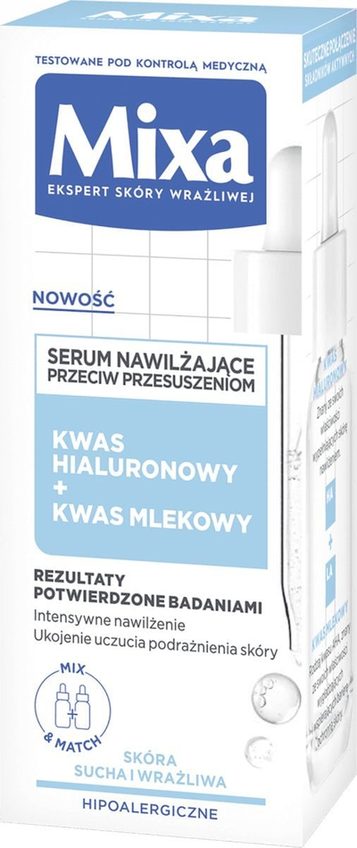 Серум за лице Mixa Lab Moisturizing Anti-Dryness, хидратантен, 30 ml