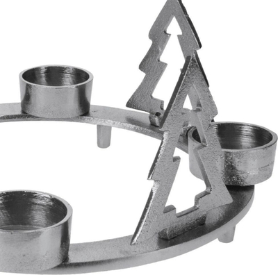 Mbajtëse qirinjsh Butlers Candle Holder, për katër qirinj, alumin ngjyrë argjendi