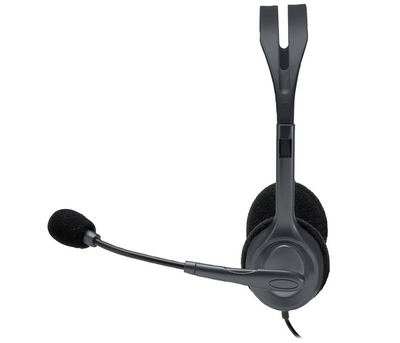 Kufje Logitech H111, me kabllo, të hirta