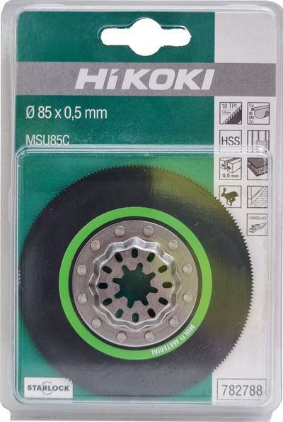 Teh segmenti Hikoki 782788, 85mm, BiM TiN, ngjyrë flori