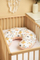 Jastëk gjidhënie Sensillo Velvet Emerald Peach, ergonomik, kadife, shumëngjyrësh