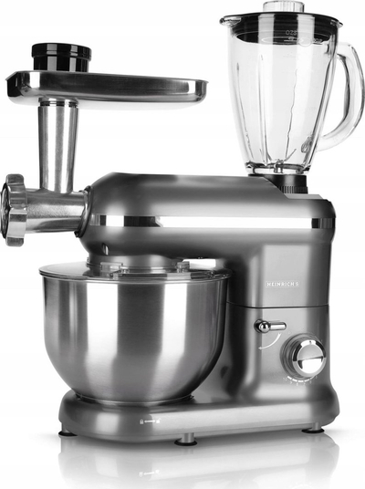 Robot kuzhine planetar Heinrich's HKM 5262, 1300W, enë 5.5L, gri metalik