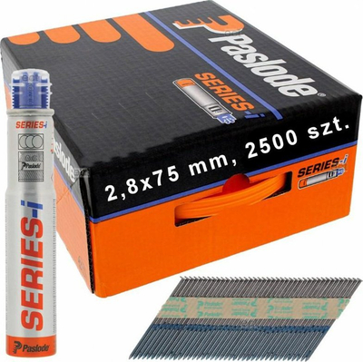 Gozhda shiriti Paslode IM90, 2.8 x 75mm, 2500 copë, me gaz