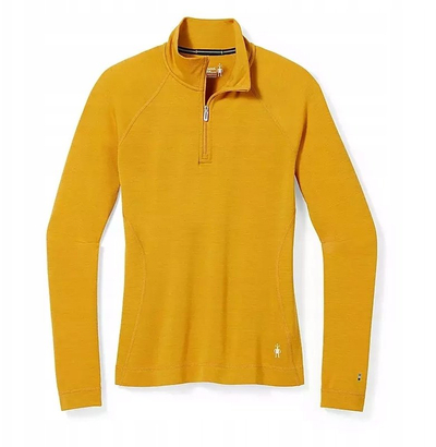 Bluzë bazë Smartwool Merino 250 me 1/4 zinxhir për goca, lesh Merino, termike, e zezë