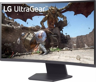Монитор LG UltraGear 27GS60QC-B, 27", 180Hz, 1ms, црн