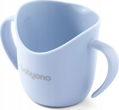 Gotë trajnimi BabyOno Ergonomic Mug with Ears, 120ml, 6m+, ngjyrë mint