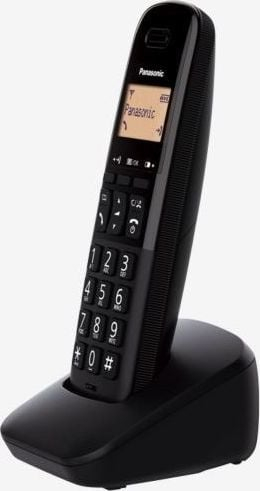 Telefon fiks Panasonic KX-TGB612, pa kabllo DECT, set me 2 receptorë, i zi