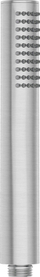 Kokë dushi Deante Silia, çelik inox brushed, rrjedhje rain, gri