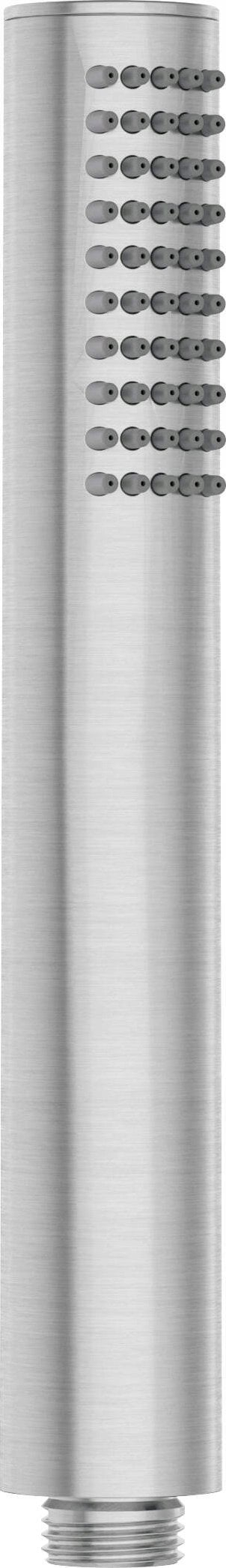 Kokë dushi Deante Silia, çelik inox brushed, rrjedhje rain, gri
