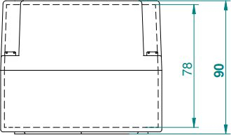 Kuti hermetike Elektro-Plast Industrial 2704-00, 110 x 75 x 90mm, IP65, gri