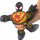 Figurë lodër Heroes of Goo Jit Zu Marvel Miles Morales Spider-Man, 11 cm, super elastike, e zezë me të kuqe