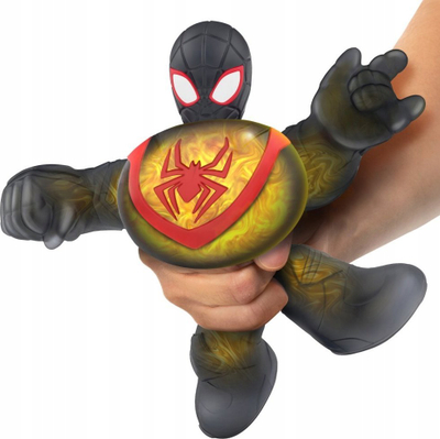 Figurë lodër Heroes of Goo Jit Zu Marvel Miles Morales Spider-Man, 11 cm, super elastike, e zezë me të kuqe