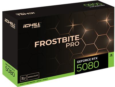 Kartë grafike Inno3D RTX 5080 iChill Frostbite Pro, 16GB GDDR7, HDMI 3xDP