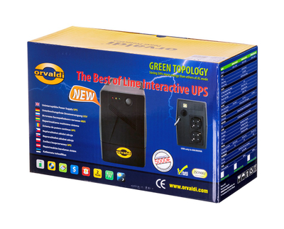 UPS Orvaldi 450LED 1045K, 0.45kVA 240W, line interactive, i zi