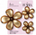 Set kapëse flokësh Ecarla SP433, 3 copë, ngjyra të ndryshme