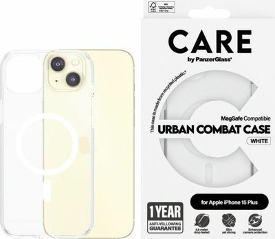 Kllëf telefoni Urban Combat MagSafe për iPhone 15 Plus, rezistent ndaj goditjeve, transparent