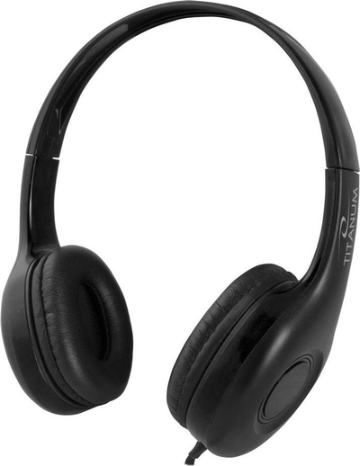 Kufje Titanum Liwa TH114, stereo, me mikrofon, të zeza