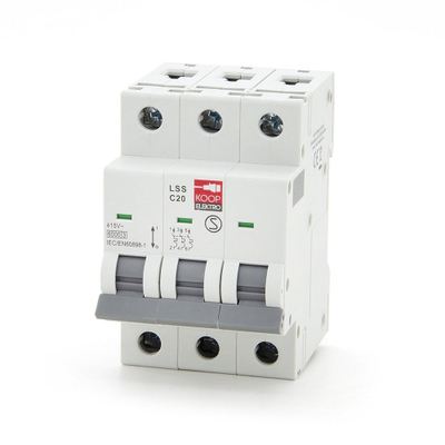 Ndërprerës automatik KOOP Elektro LSS C20, 20A, 3P, i bardhë