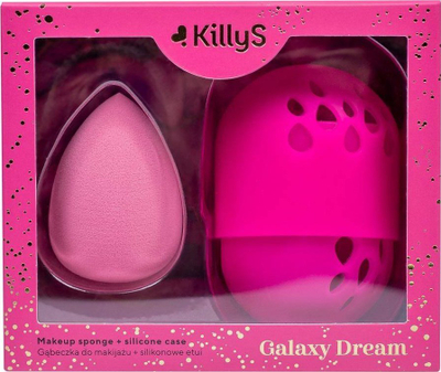 Sfungjer grimi Killys Galaxy Dream, me kuti silikoni, rozë