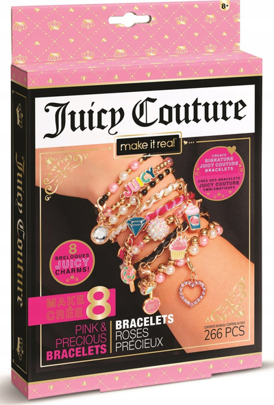 Set për me bo byzylykë Juicy Couture Mini Pink and Precious, DIY, për kalamaj 8+, rozë
