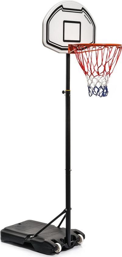 Kosh basketbolli Meteor Boston 18, i rregullueshëm 160-210 cm, bazë 35L, i zi
