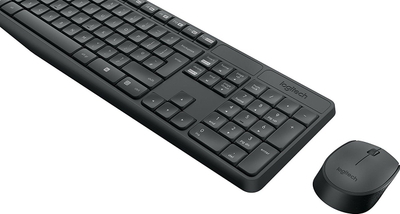 Set tastiere dhe mi Logitech MK235, pa tela, gri
