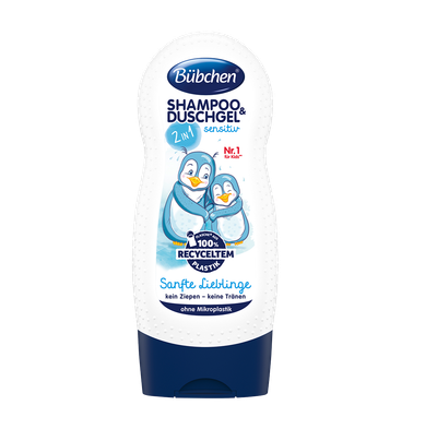 Shampo & xhel dushi për fëmijë sensitiv Bübchen Gentle Darlings, 230 ml
