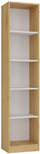Raft librash TopEshop Onyx R40, 182cm, dru artizan me të bardhë