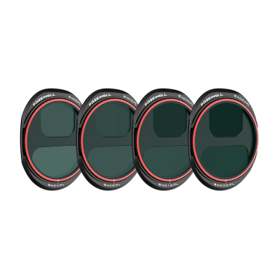 Set filtra droni Freewell Mavic 4 Pro Bright Day, ND/PL, 4 copë, i zi