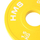 Disk olimpik HMS CBRS15, set 2x1.5 kg, vrimë 51 mm, i verdhë