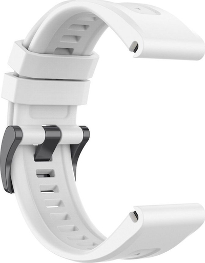 Rrip silikoni për Garmin Fenix 3 5X 6X 7X, me kapje të shpejtë, i bardhë