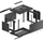 Kabinet muri Lanberg WF01-6406-00B, 19" 6U, kapacitet 60 kg, i zi