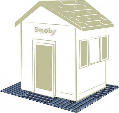 Pllaka dyshemeje për shpi lodër Smoby, set 6 copë, plastike, gri