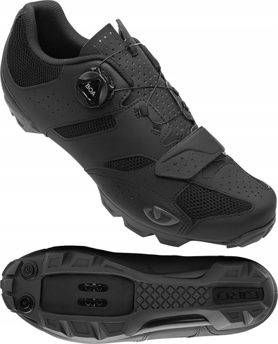 Këpucë çiklizmi malore MTB Giro Cylinder II, me BOA, numri 45, të zeza