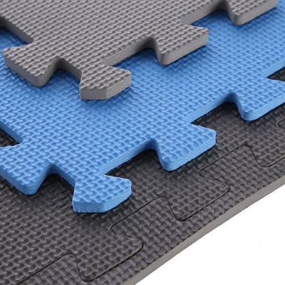 Подлога за вежбање One Fitness puzzle, 9 парчиња, сина/сива