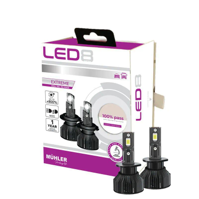 Lampa Led H1 12/24v +800% All Types Led8 Muhler