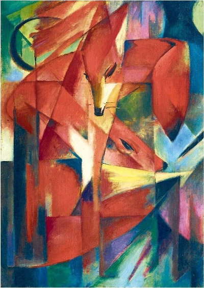 Puzzle Bluebird Franz Marc Dhelprat 1913, 1000 copa, drejtkëndor, shumëngjyrësh