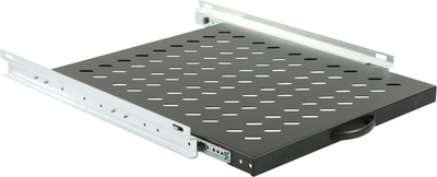 Rafte rrëshqitëse rack Lanview RAS605BL, 19", 1U, 800mm, e zezë