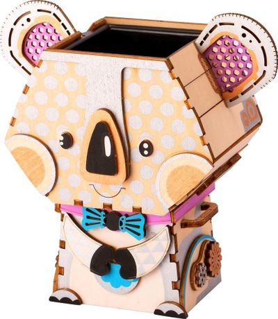 Puzzle druri ROEFT732 Flower Pot, model Koala, 3D, shumëngjyrësh