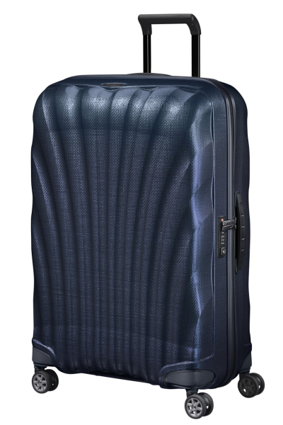 Valixhe Hard Me 4 Rrota Samsonite C-Lite 75/28 Ngjyrë Netë Blu