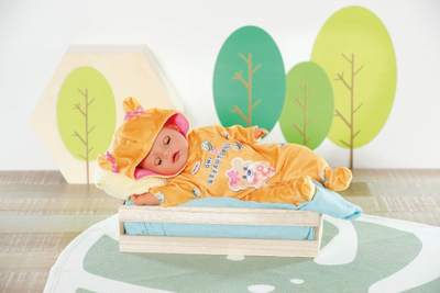 Kostum për kukull Baby Born Bear Onesie, 36cm, portokalli