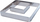 Formë katrore e rregullueshme për torta Orion, 30 cm, çelik inox, argjendtë