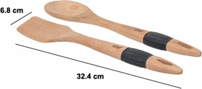 Set aksesorë kuzhine 5FIVE, dru ahu, 32cm, natyral