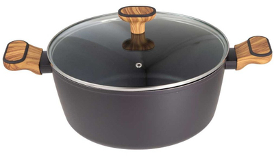 Тенџере BERGNER Multiclad BG-56038, 28 cm, со капак, боја charcoal